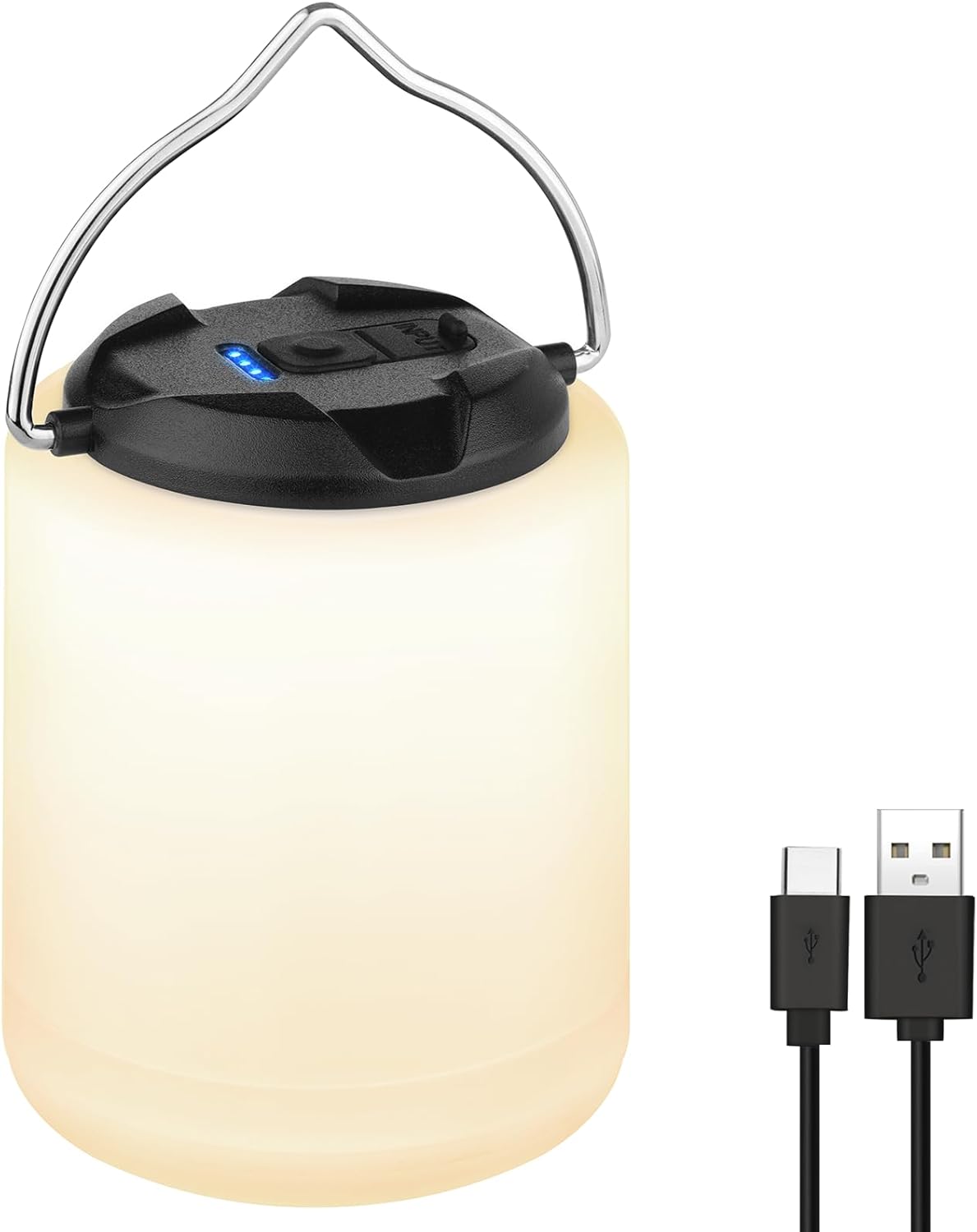 LED Camping Lantern, Rechargeable Camping Light, 4 Modes Outdoor Flashlights Lanterns with 1000LM, Water Resistant Portable Emergency Camp Light for Hurricane Hiking Survival Kits - Black - Image 9